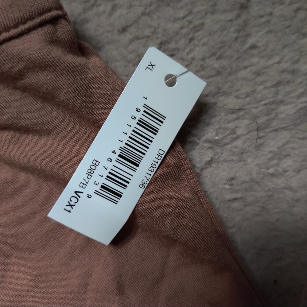 Daily Ritual Supersoft Terry Raverback Sleeveless Tan Maxi Dress - Picture 2 of 9